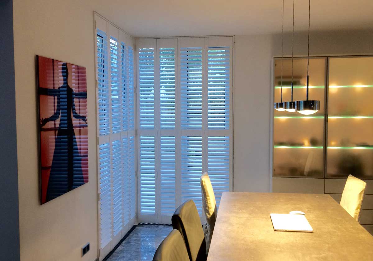 Shutters im Essbereich